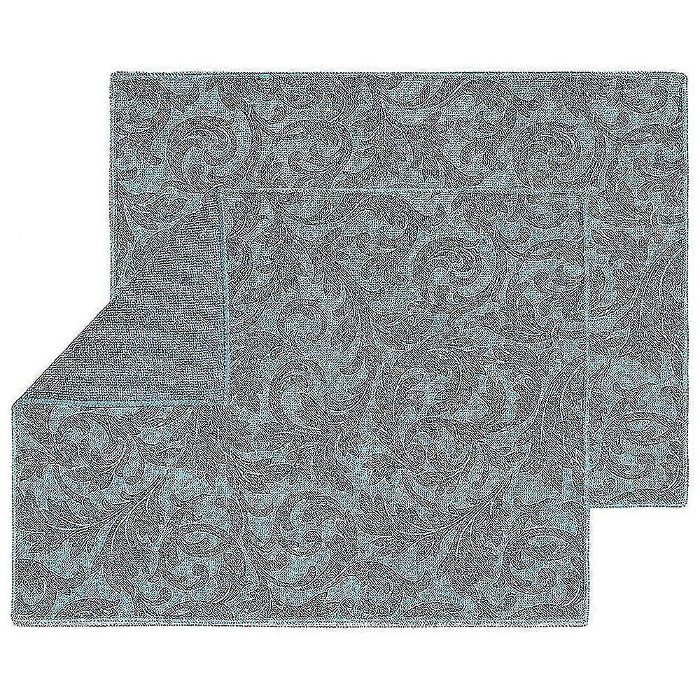 Washable Dish Drying Mats Compatible With Kitchen Counter Large (blue Vine)
