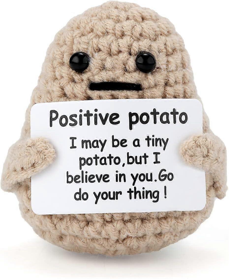 Mini funny potato, knitted potato toy