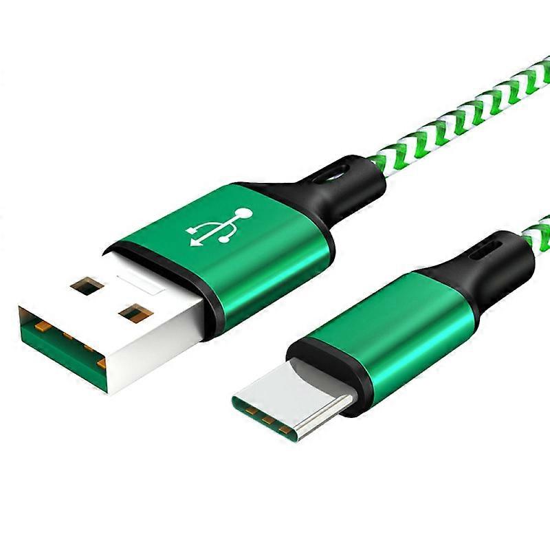 Nylon Braided Type-C Fast Charging Cable Data Transfer Cord compatible oppo FINDX VOOC