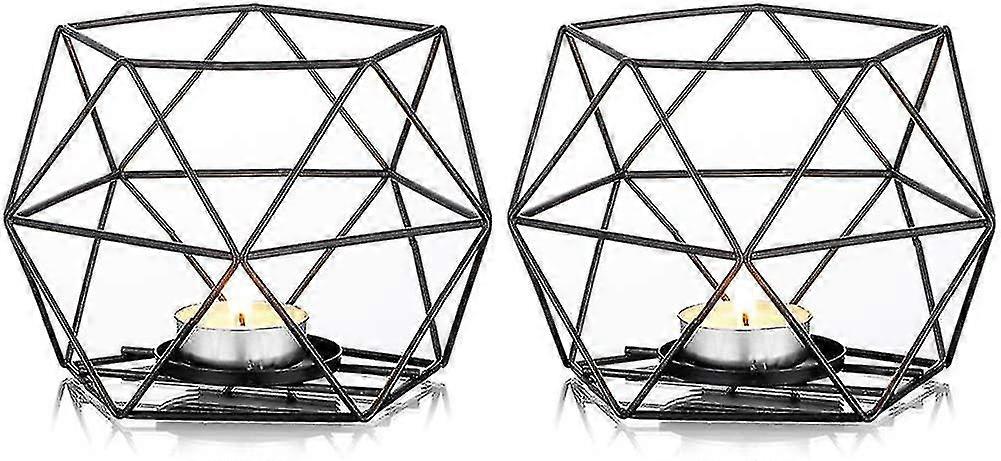 Metal Geometric Tea Light Candle Holder