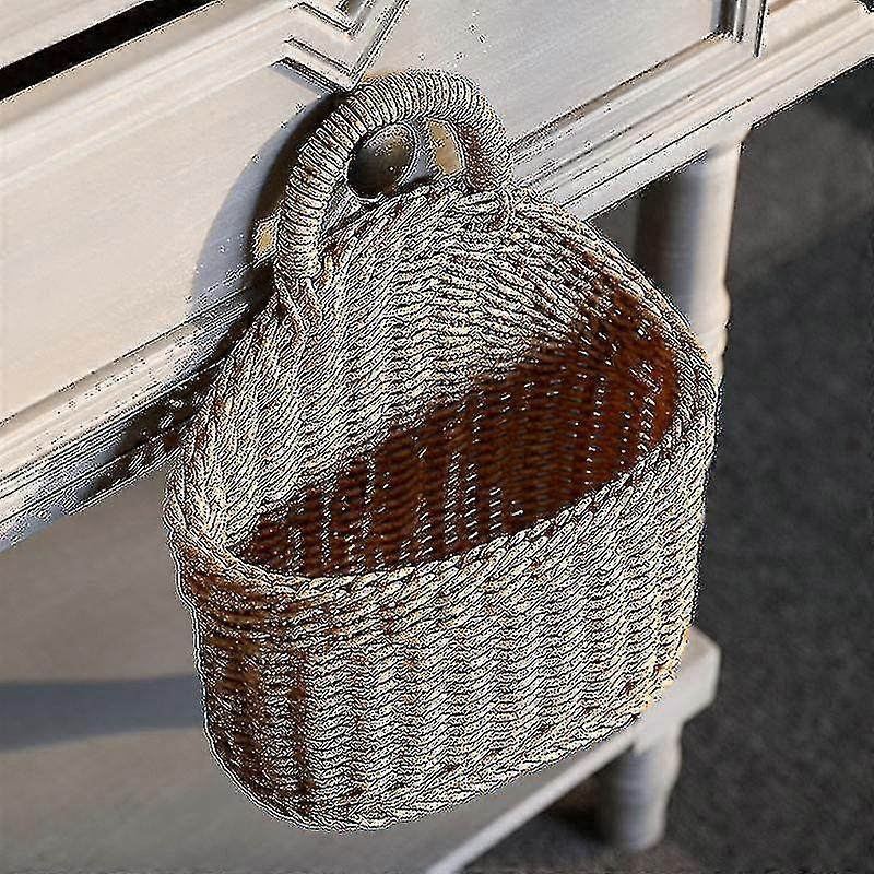Kitchen Hanging Basket Storage Basket Plastic Woven
