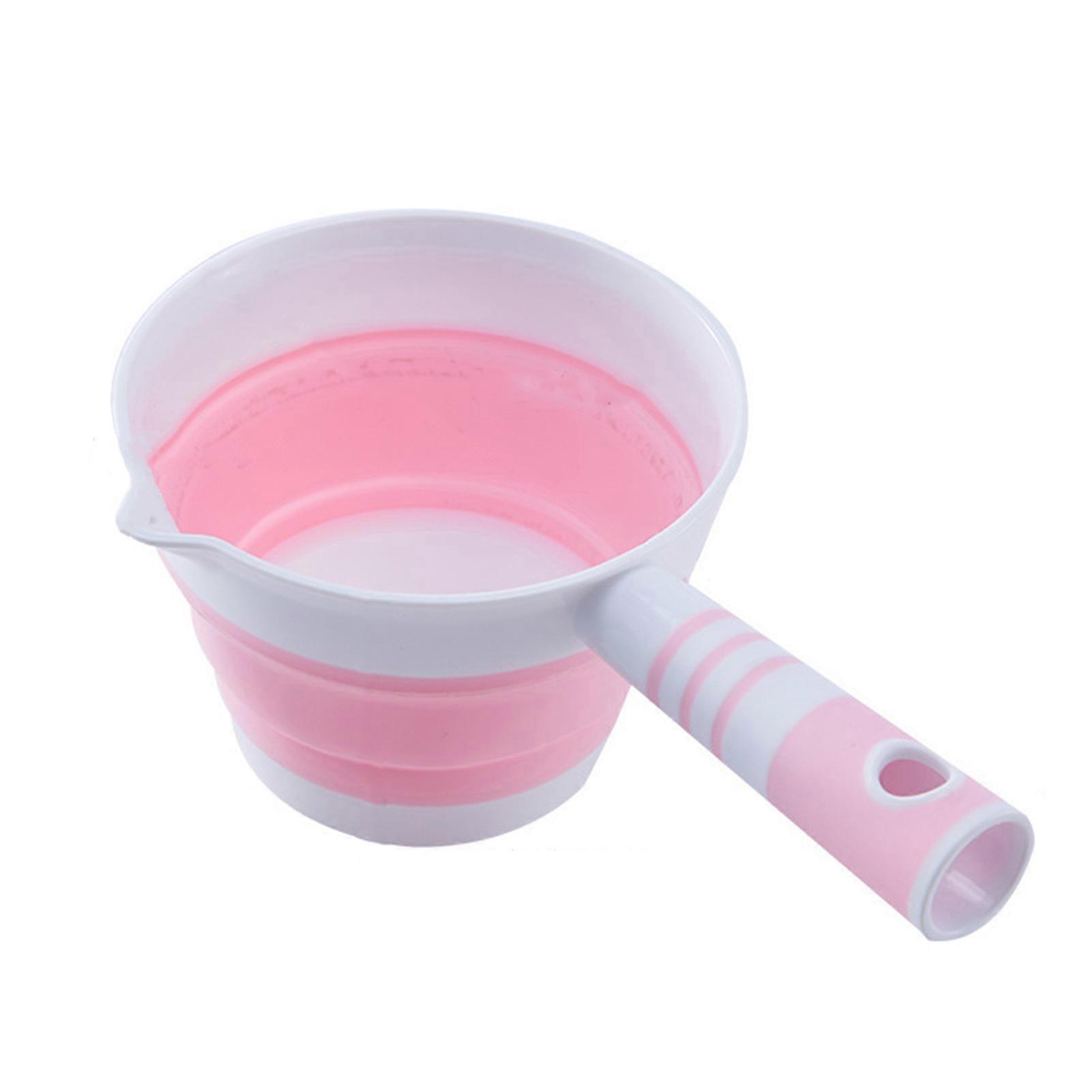 Folding Water Scoop Hanging Hole Foldable Fetch Water No Deformation Fruit Vegetable Washing Scoop Household Supplies KAESI