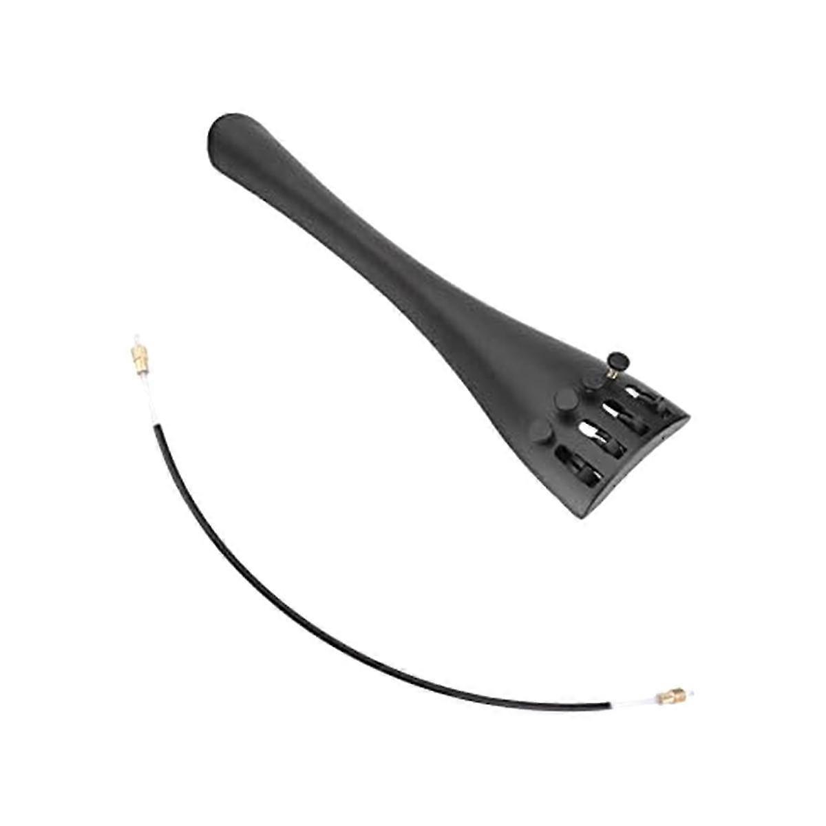 3/4 and 4/4 Universal Cello Tailpiece with Tail Rope 2-Piece Aluminum Alloy Pull Plate Adjustable