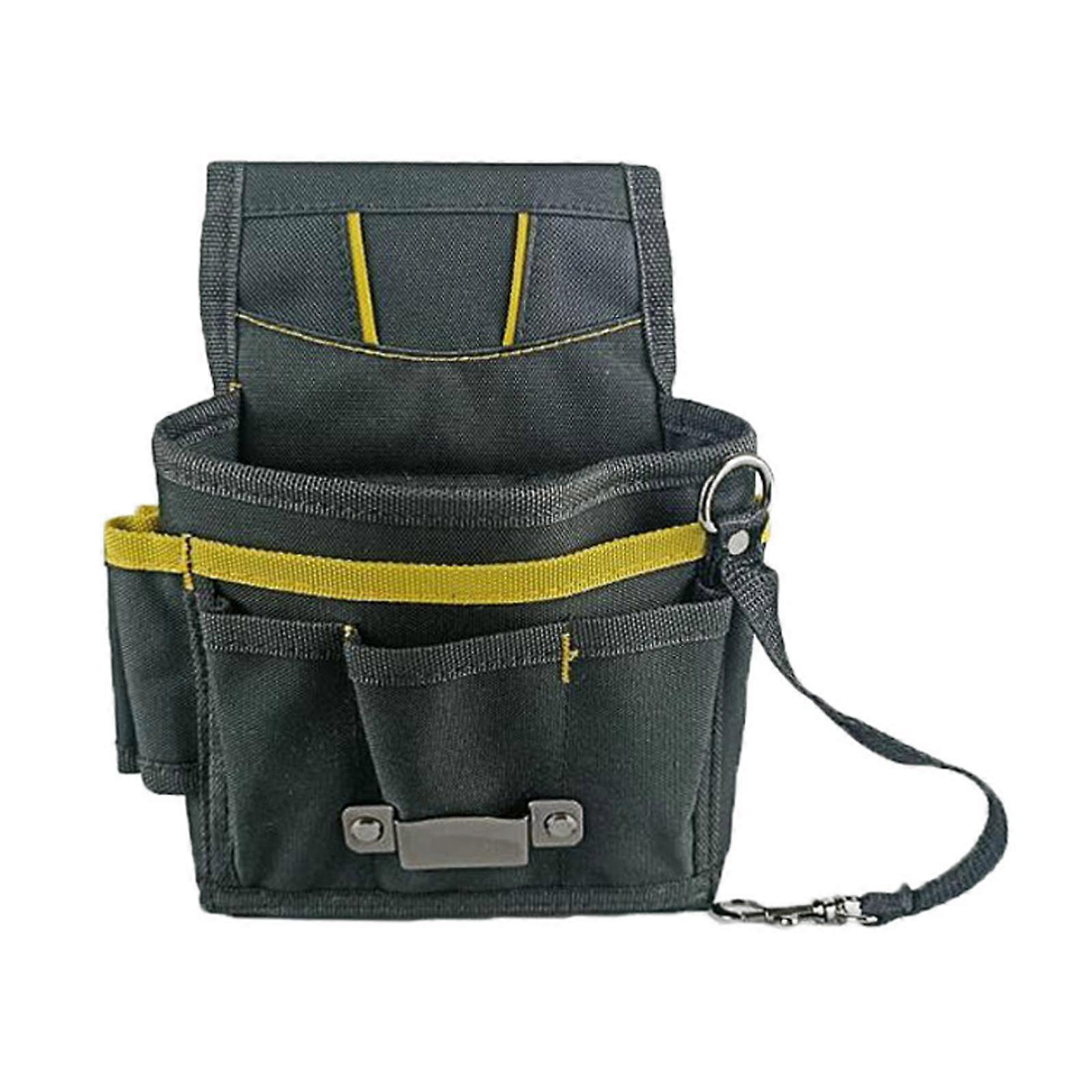 Tool Pouch Belt with Belt Hardware for Electricians Tool Storage Maintenance