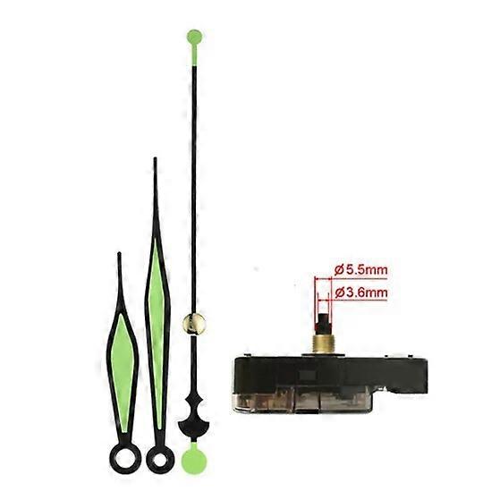 10sets Creative Simple Luminous Digital Clock DIY Wall Clock Watch hands Wall Clock movement creative clock hands needles