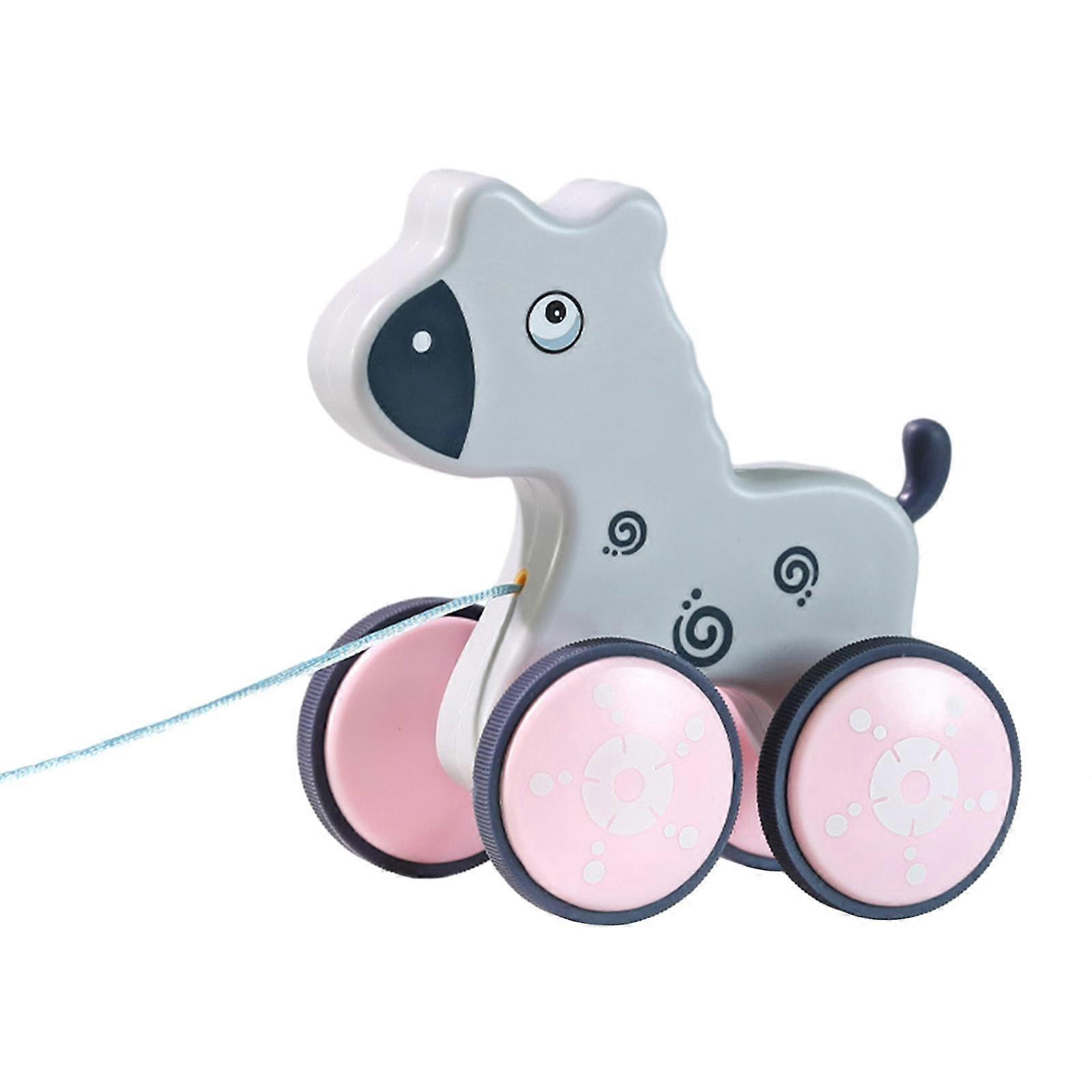 Pull Along Toy Walking Toy with String Color Perception Sensory Animal Push and Pull Along Toy for Pretend Play Holidays