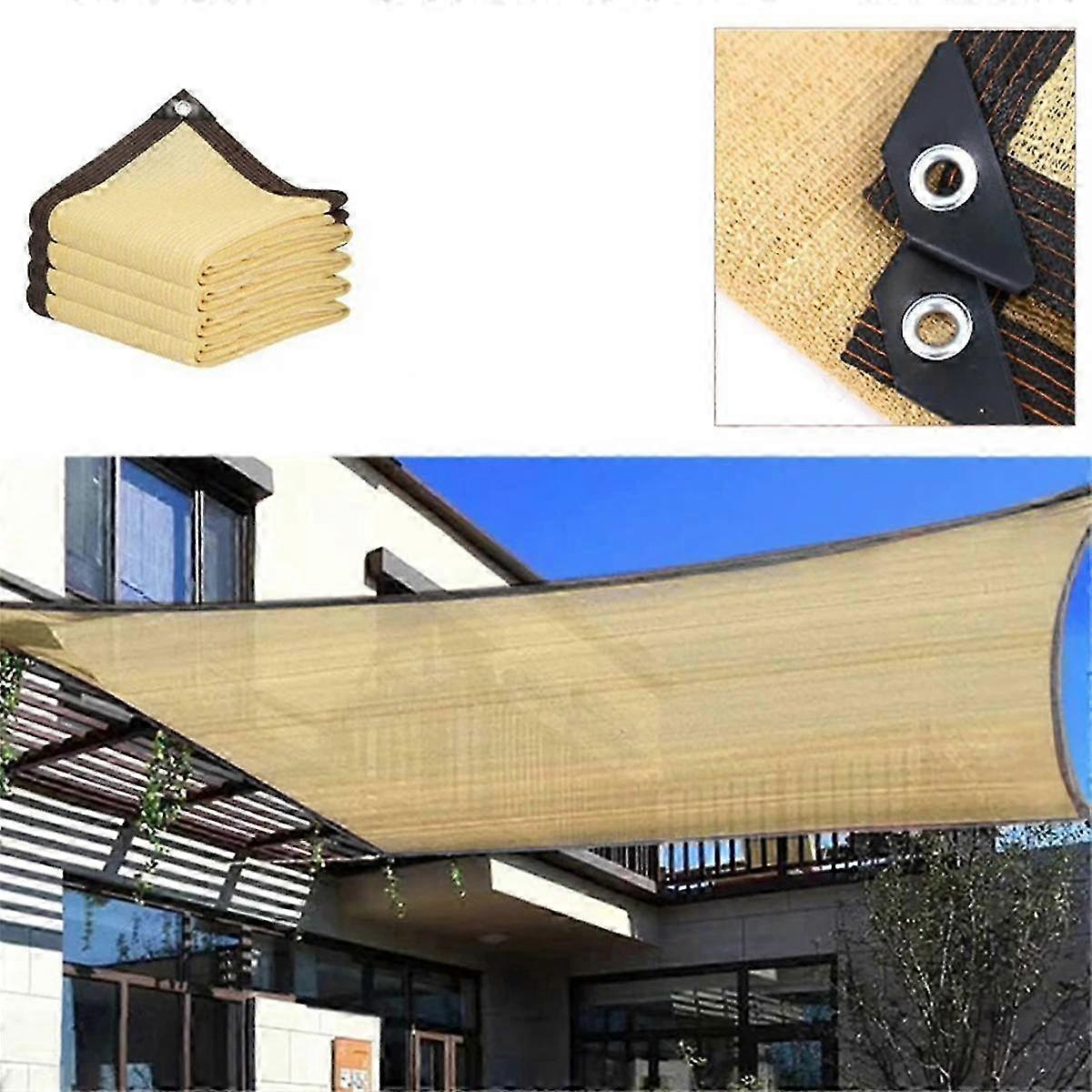 Protecție UV Bej Shade Net Garden Balcon Plant Shed Shade Sail Outdoor Swimming Pool Awning Cov