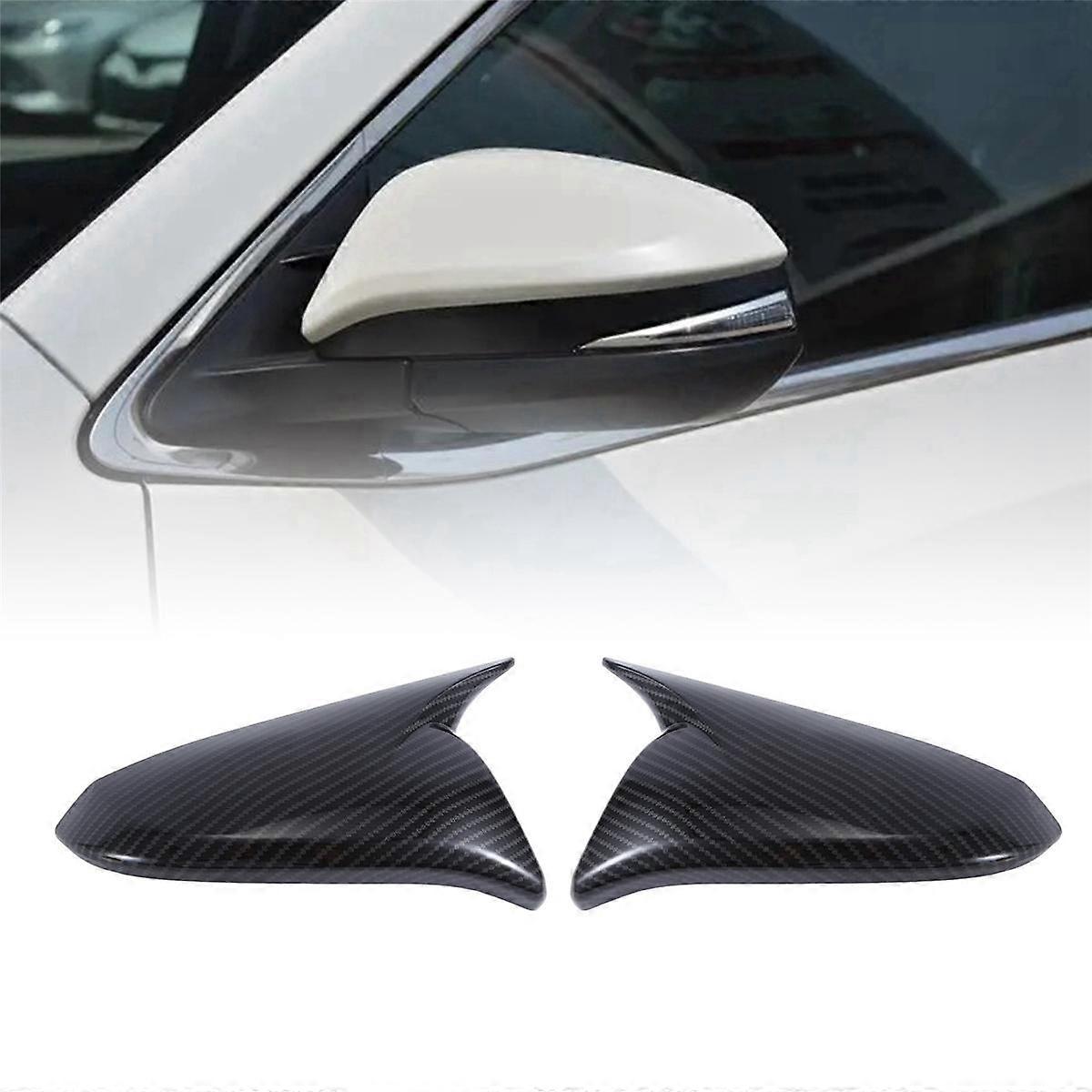 1 paio di copri specchietto retrovisore per auto per 2013-2022 Ox Horn Side Mirror Shell Reverse Caps Trim