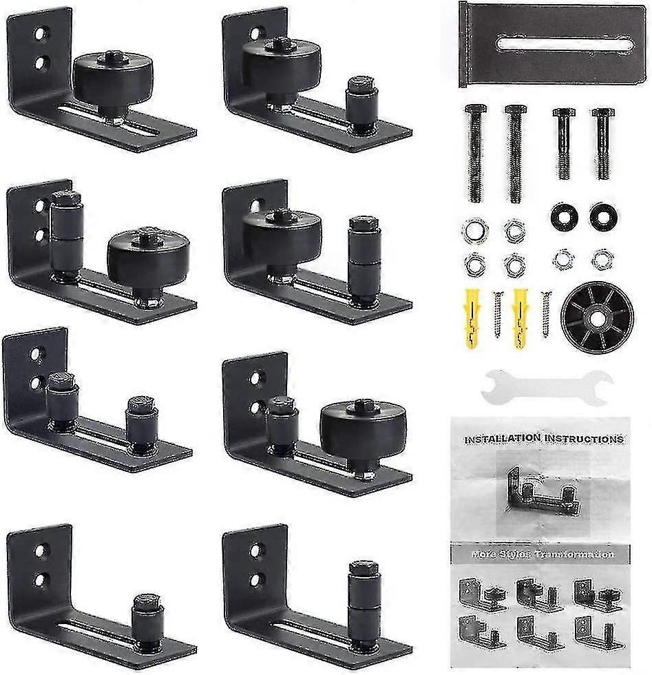 Sliding Door Floor Guide Adjustable Floor Roller Guide With Screws, 8 Possible Variants For All Sliding Doors, Perfect For All Sliding Doors, Tool