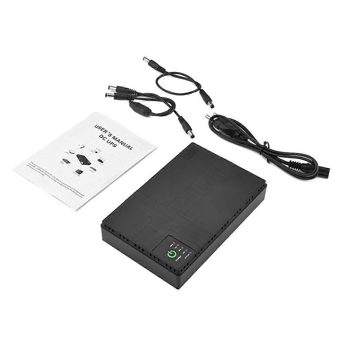 UPS Uninterruptible Power Supply Router DC Multi-Port with POE Optical Cat Cell Phone Switch Mini Router B,EU Plug