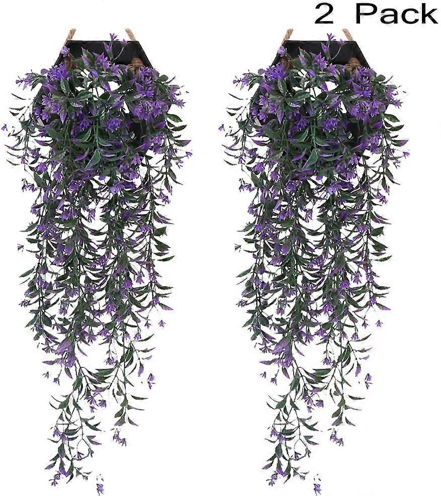 2 Pieces Faux Ivy | Artificial Ivy Plant | Falling Ivy | Artificial Ivy Leaf  - Purple
