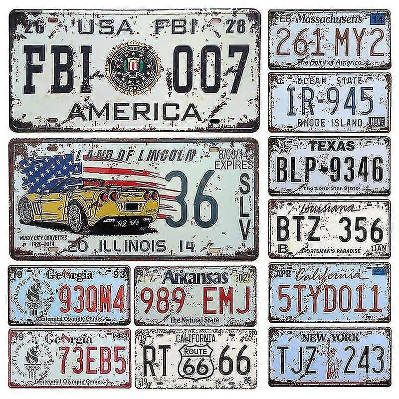 nya mpa2081 usa bil metall registreringsskylt vintage heminredning sm56474