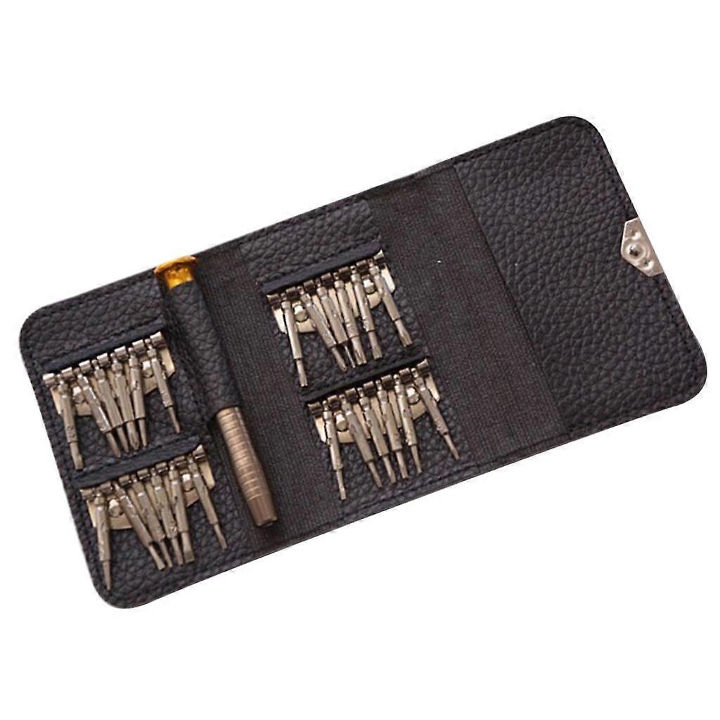 25 in 1 Multi-function Leather Case Manual Screwdriver Bit Combination