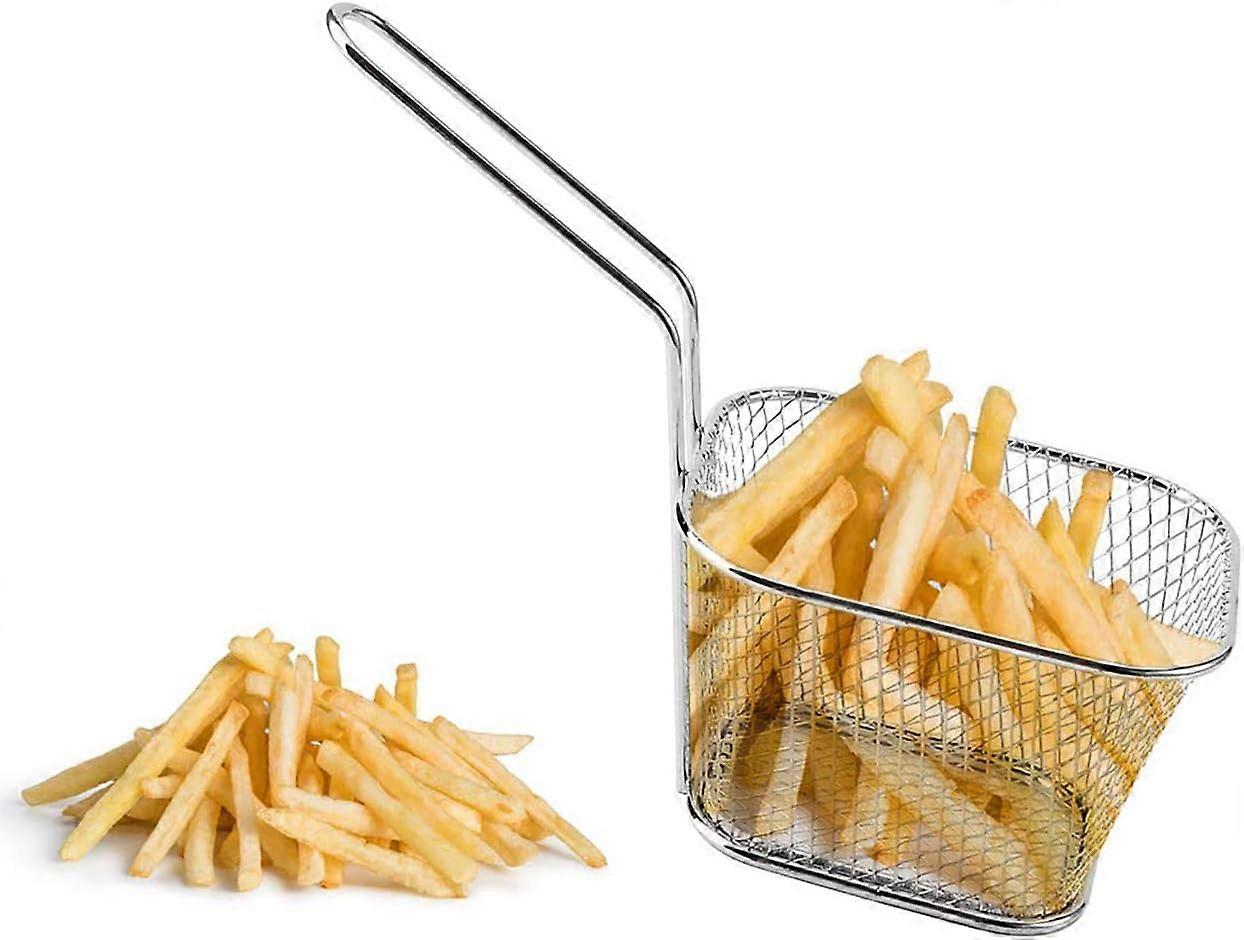 Friteskurv i rustfrit stål - Perfekt køkkenredskab til servering af pommes frites