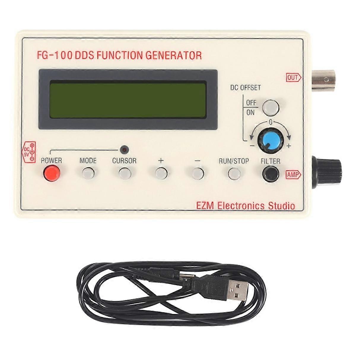 DDS funkciójel-generátor Funkciójel-generátor FG-100 1HZ-500KHZ többfunkciós frekvenciaoszcilloszkóp