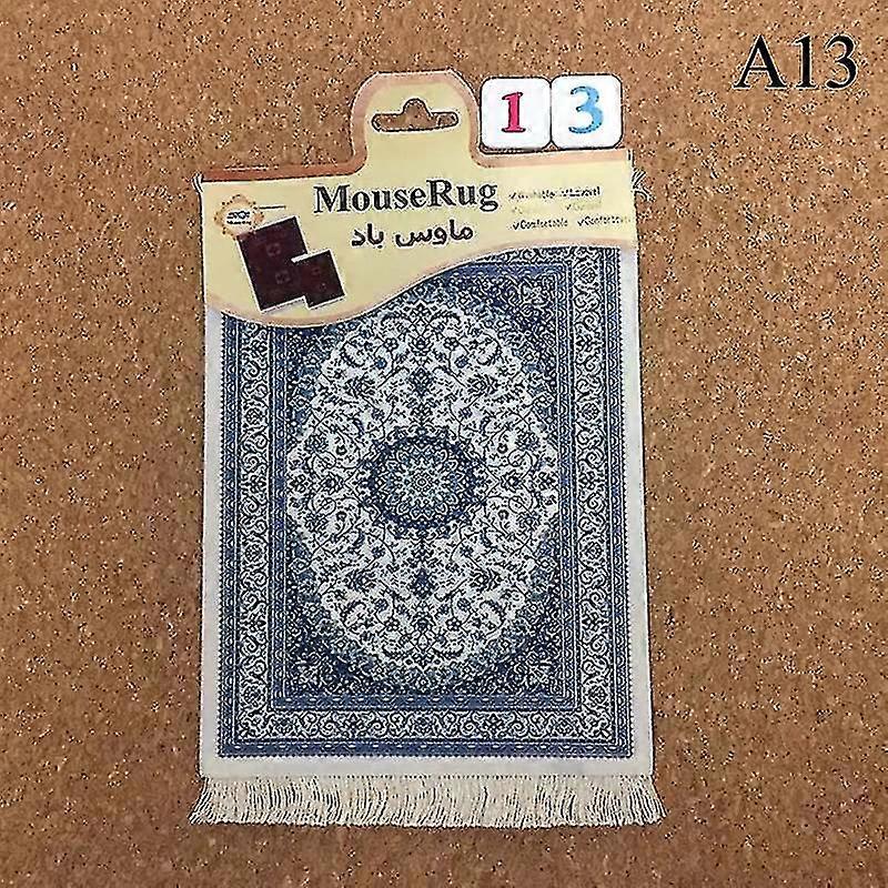 Rectangular Persian Mini Rug Woven Rug Mouse Pad Carpet Tassel Mat