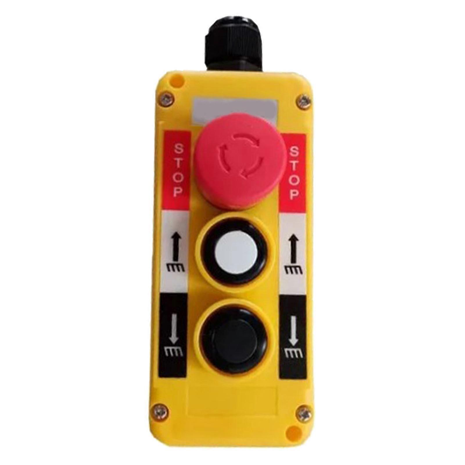 2 sets Switch Control Box Emergency Stop Button Box Multifunctional Driving Button Junction Box