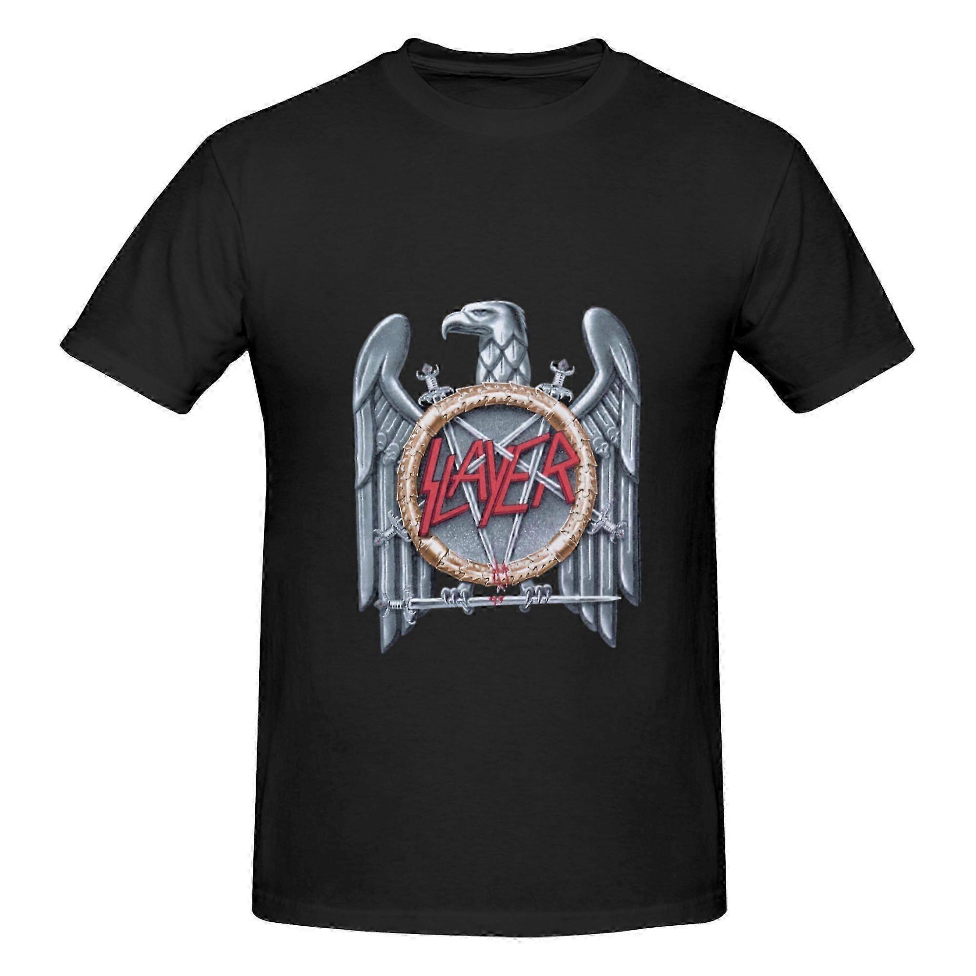Slayer Eagle Cotone T-Shirt Per Uomo Donna Retrò materiale alla moda