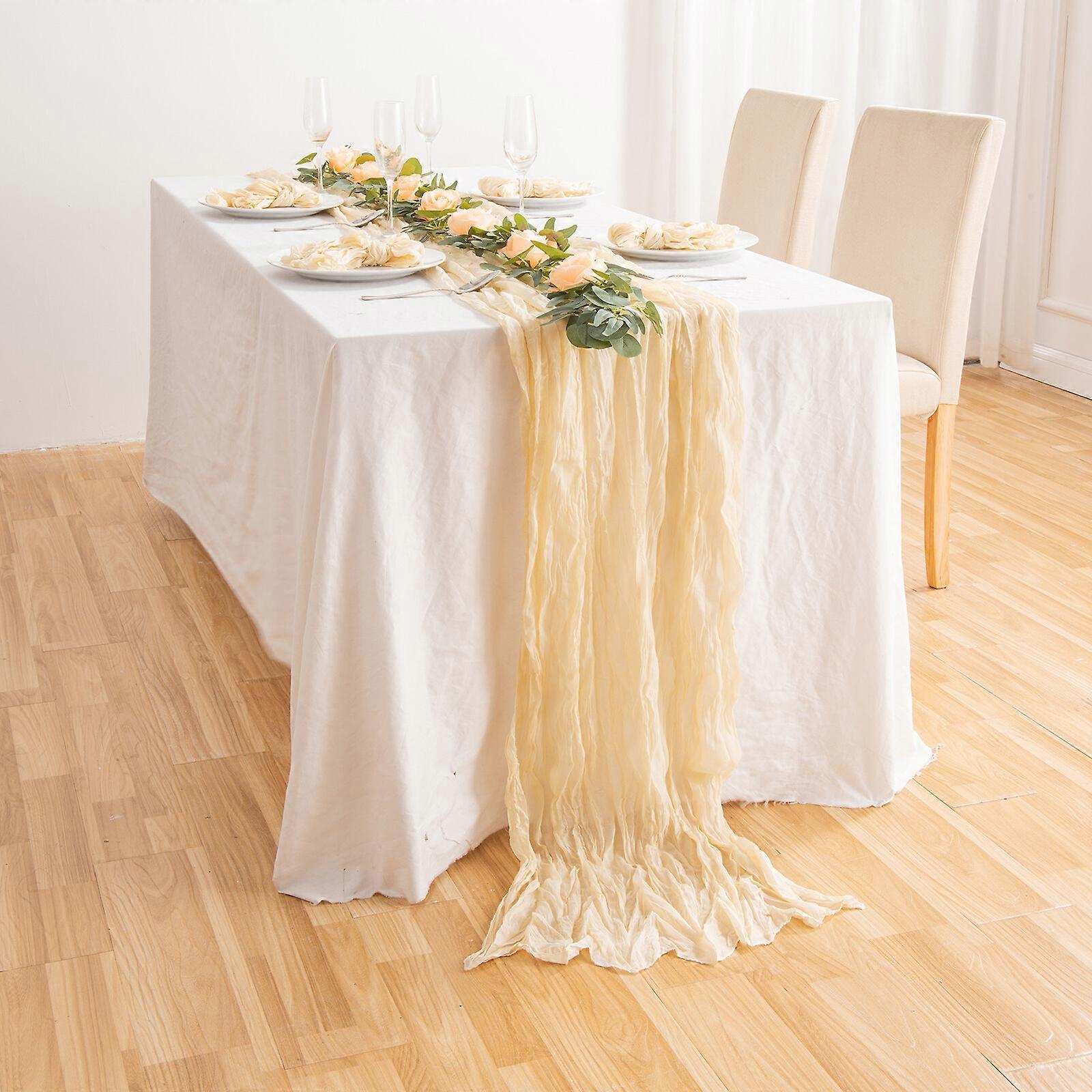 Gauze Wedding Cheesecloth Table Runner,Wedding Table Decor,Styling Rustic Runner,100% New