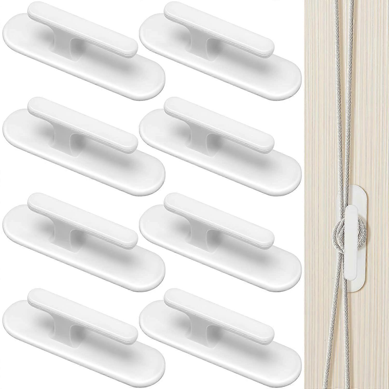 8Pcs Blind Cord Twister, Safety Blind Cord Hooks, Adhesive Blind Cord Holder, Window Blinds String Holder