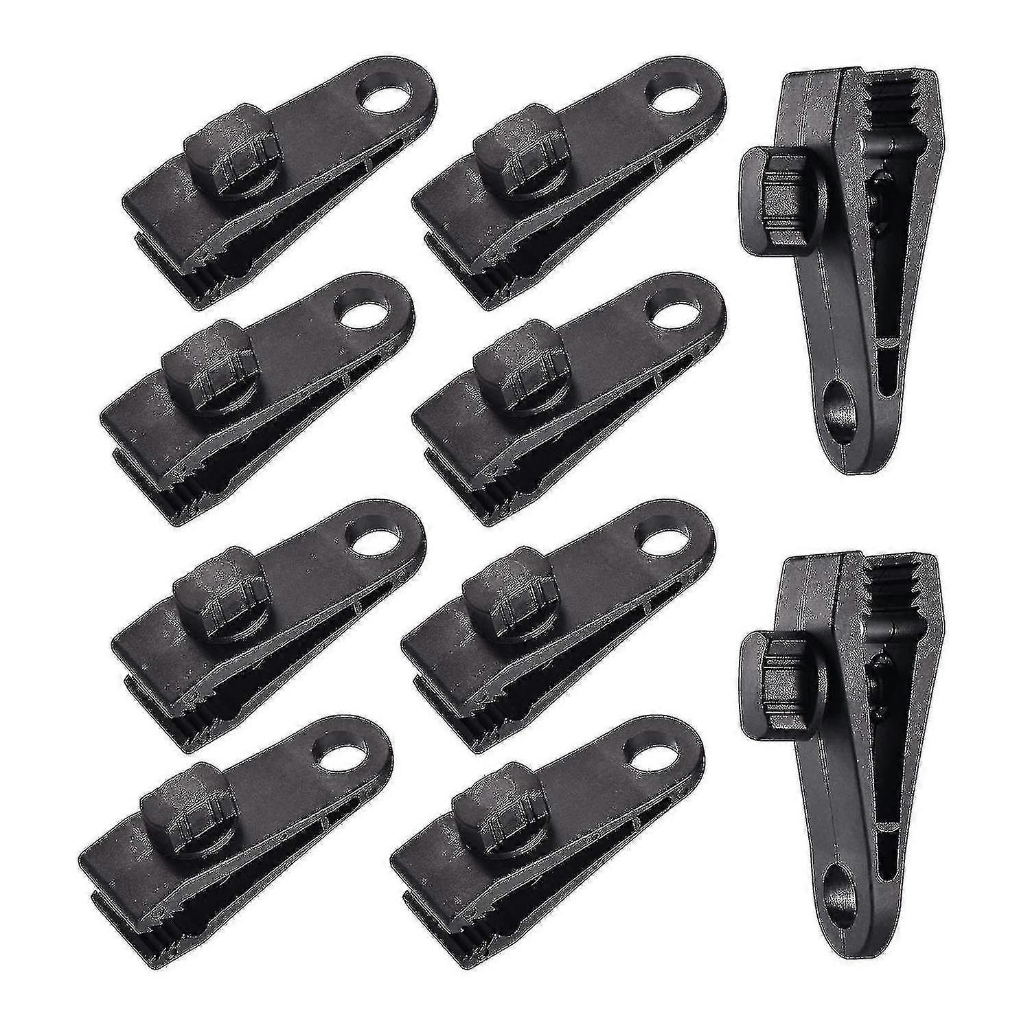10Pcs Tarpaulin Clips Heavy Duty Multipurpose Tarp Clips 3.2 Inch Strong Lock Grip Tent Clips For Tents