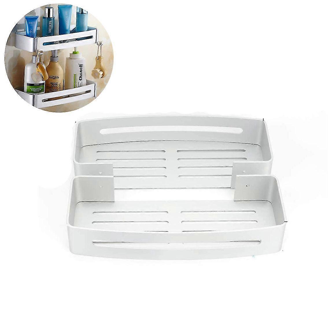 Attach Without Drilling Gluing Shower Shelf, Bathroom Shower Shelf Shower Basket Compatible With Shampoo