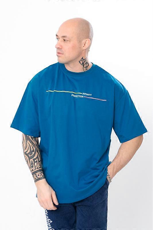 Men’s Basic T-Shirt – Lightweight Cotton with Minimalist Print, Summer, HC 8383-001-33
