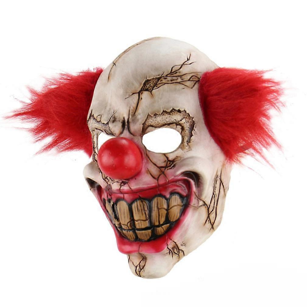 Scary Clown Mask Latex Full Face Mask Halloween Cosplay Prop