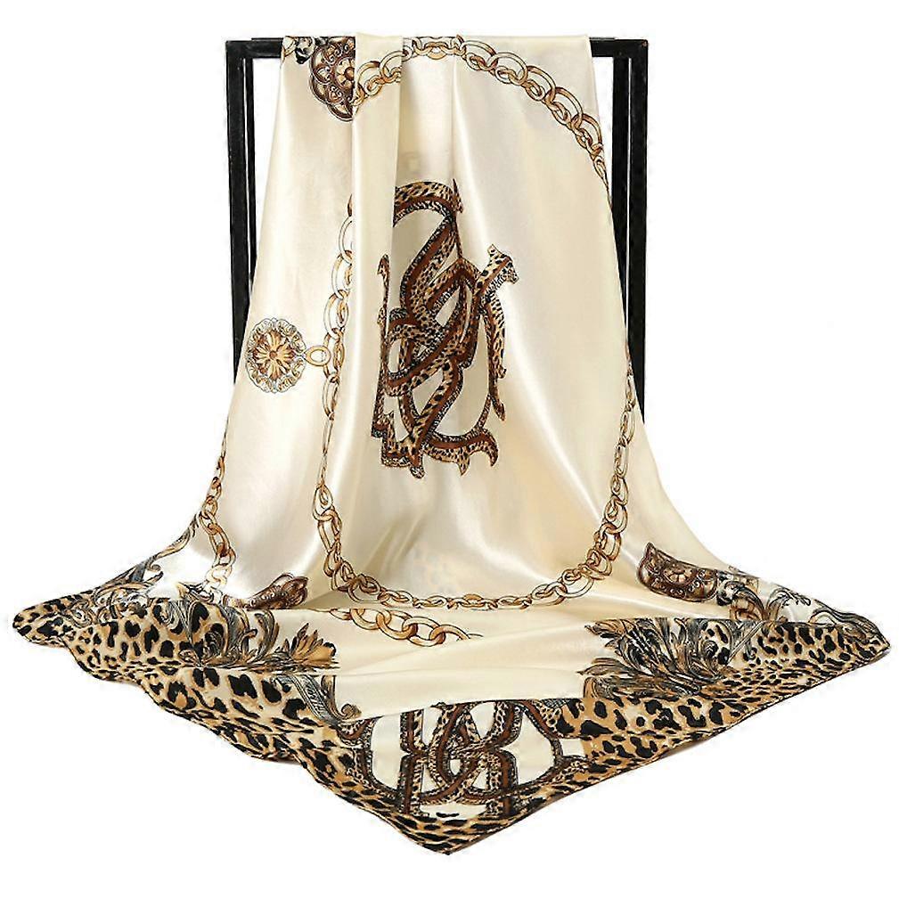 Écharpe en satin mode châle enveloppe légère pour dame