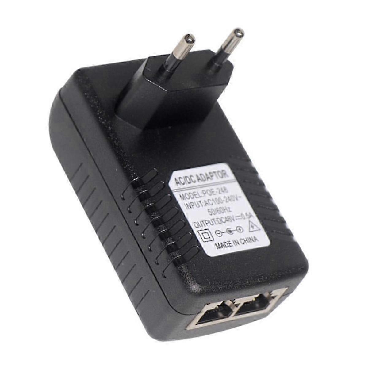 POE-Injektor geeignet für CCTV-IP-Kamera-Netzteil Ethernet-Adapter POE-Netzteil geeignet für IPC-Kamera DC24