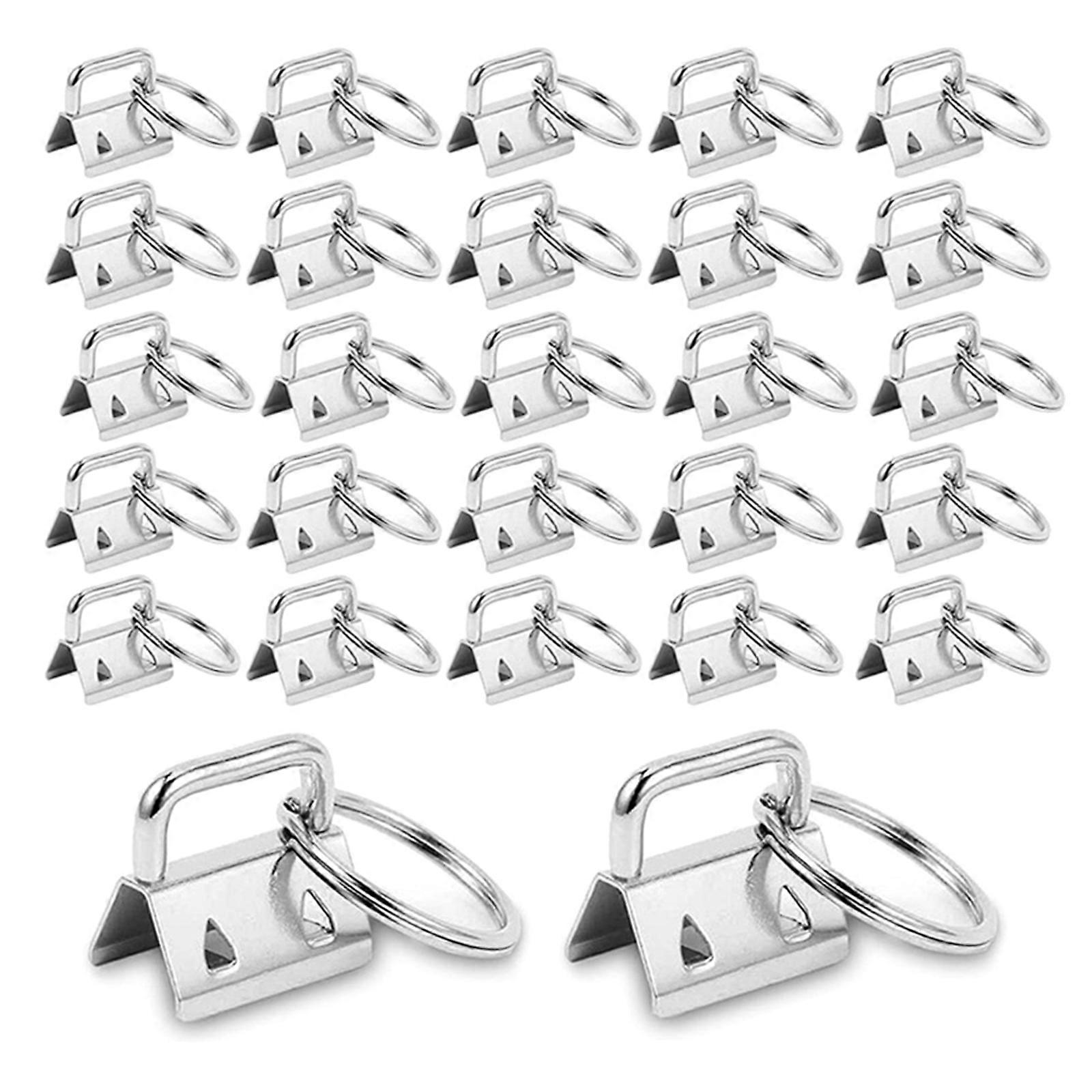 50PCS Lanyard for Key Fob Hardware 1 Inch for Keychain and Wristlet Clamp DIY Cr