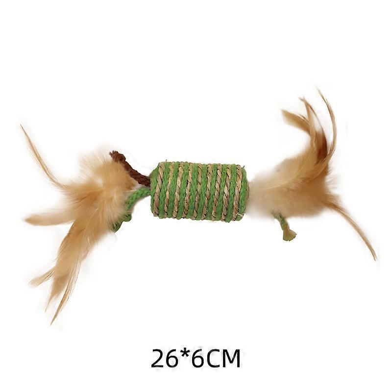 Cat Toy Feather Cat Scratching Stick Cat Toy Funny Feather Interactive Toy for Kitten Playing Teaser Wand Toy Cat Supplies