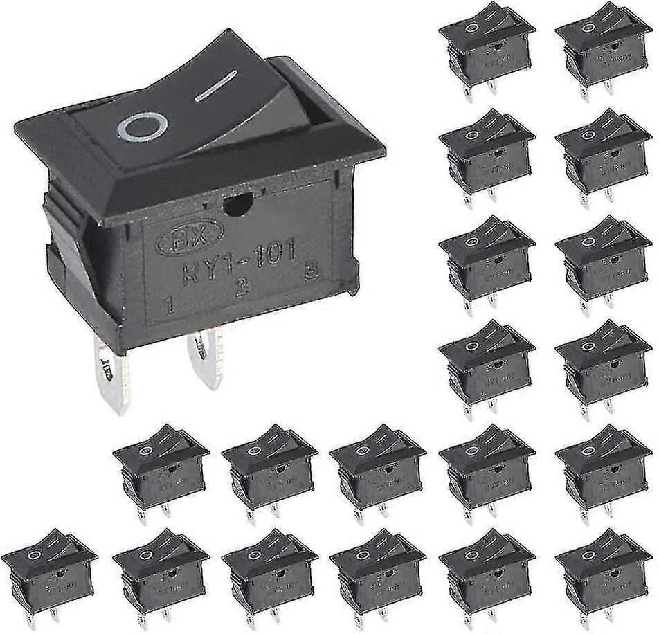20pcs On Off Switch Toggle Switch, Mini Boat Rocker Switch Car Switch Ac 6a