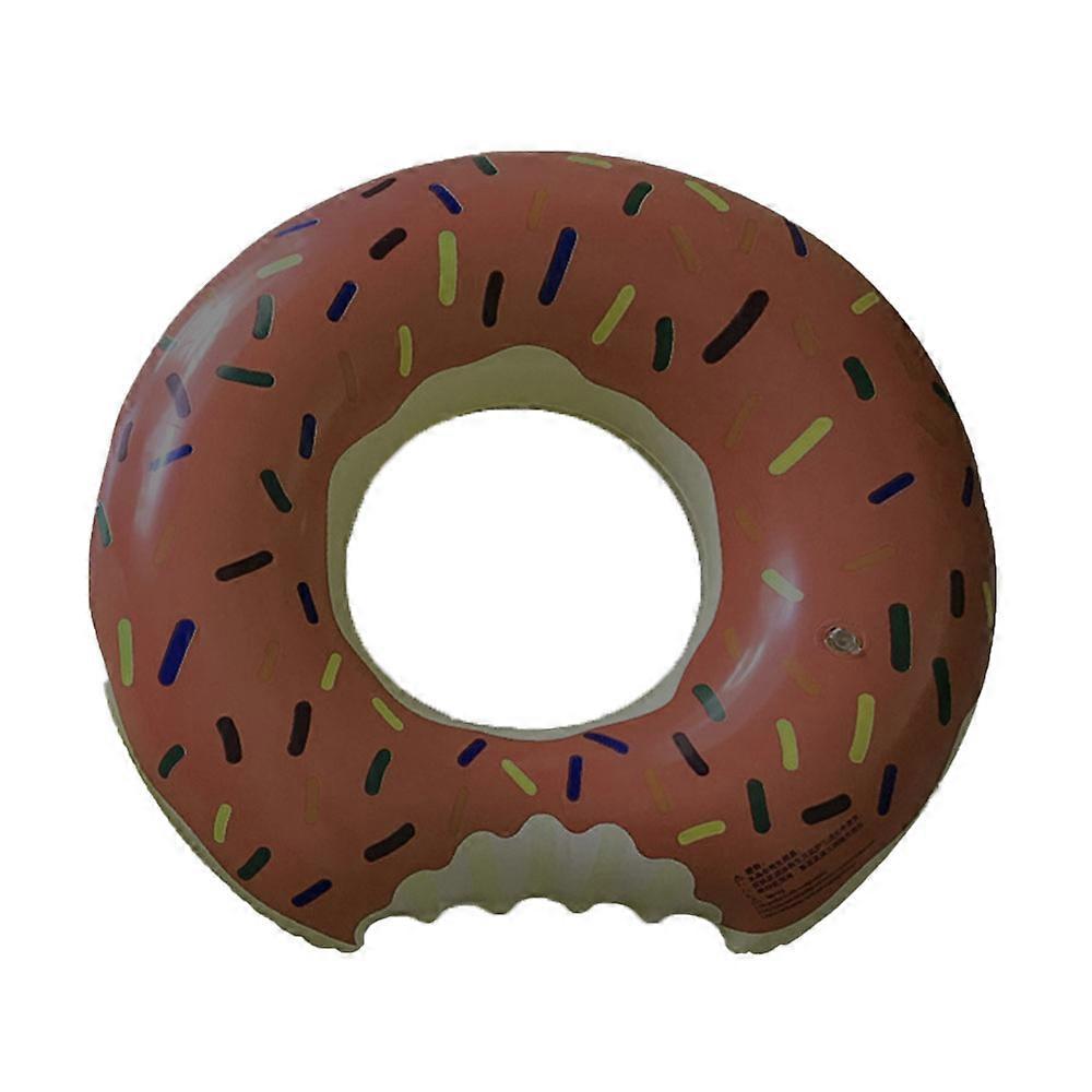 Donut pool float inflatable ring Donut pool ring Donut swimming ring for beach pool - brown