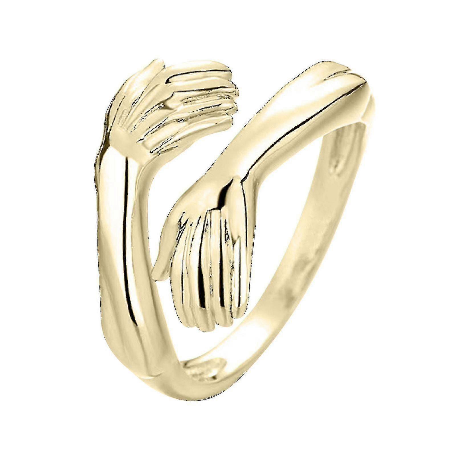 Gold Silver Personality Ring Adjustable Fashion Hugging Open Ring