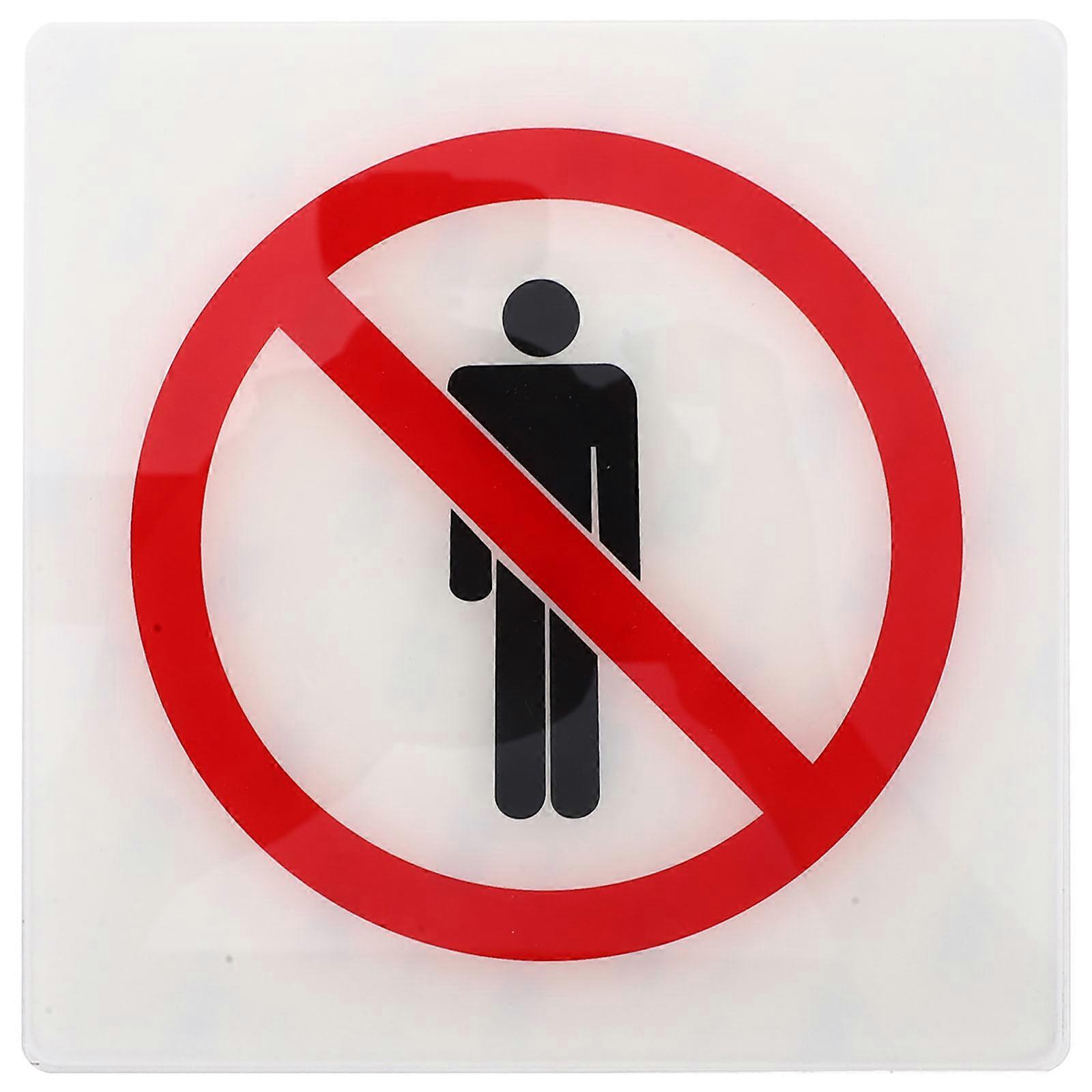 Varoitustarra lähetetty merkki Ei tunkeutumista turvakoneen varoitustarran lisävaruste