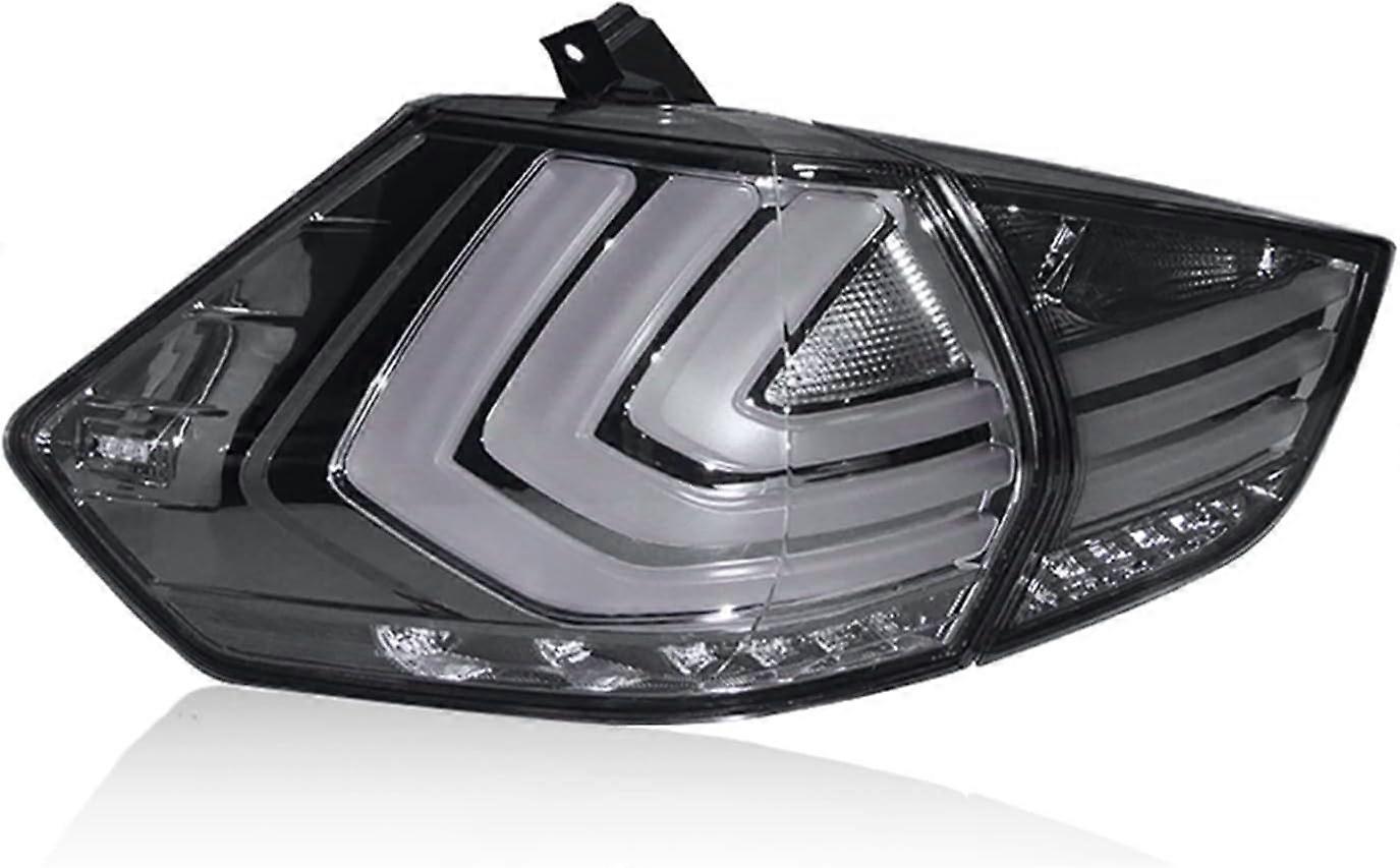 1 Set Car LED TailLight Rear BackFog Lamp Brake Reverse Turn Signal Taillight Compatible with Nissan X-Trail X Trail T32 2014-2020 (Color : Rojo)