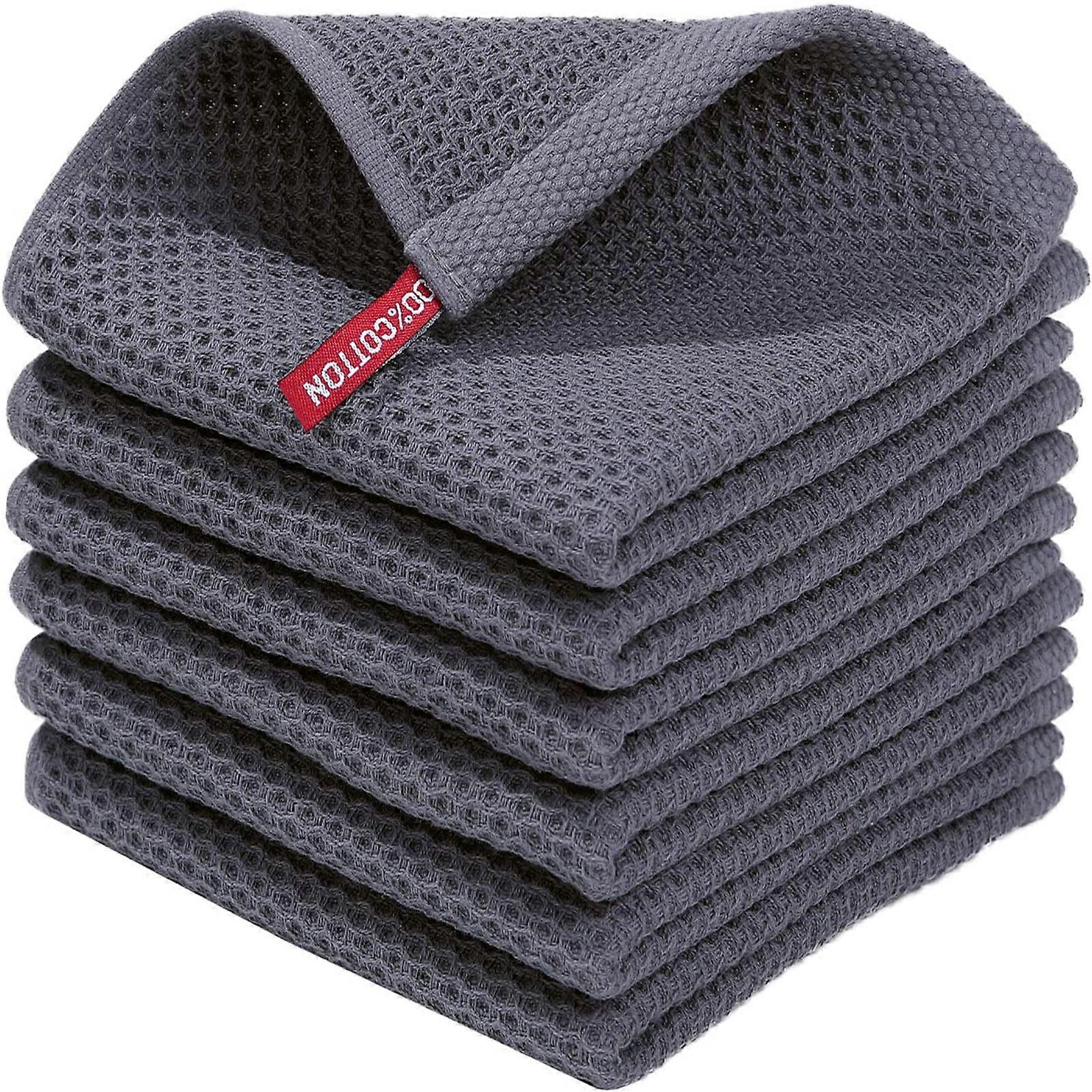 Strofinacci 100% Cotone Set di 6 Strofinacci Morbidi Strofinacci Da Cucina Assorbenti Strofinacci Da Cucina Spesse Premium Strofinaccio Strofinacci Panni Per La Pulizia