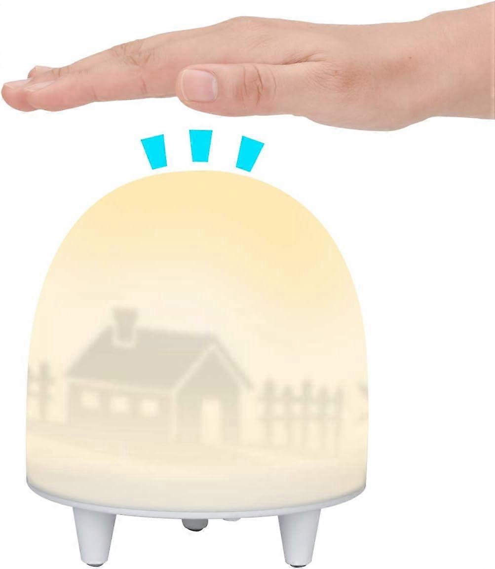 Rechargeable LED Bedside Lamp Touch Control 7 RGB Colors