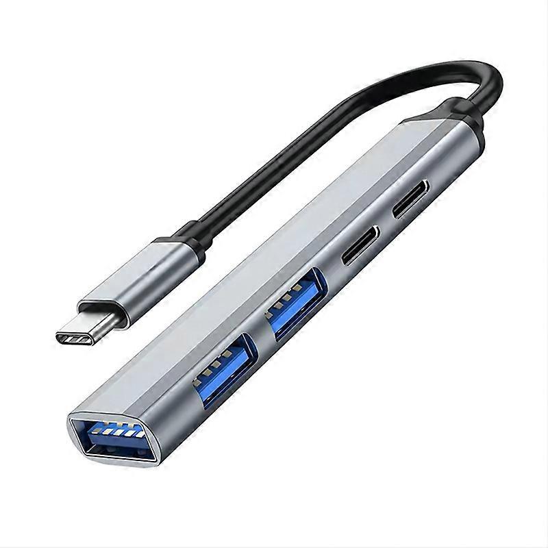 Docking Station 5 in 1 Multifunctional High Speed Quick Heat Dissipation Driver-free 65W Fast Charging Universal Type-C Hub USB Splitter Expander for