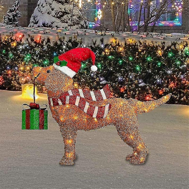 2d عيد الميلاد مع أضواء LED ساحة الديكور مع الاكريليك حديقة حصة سريعة