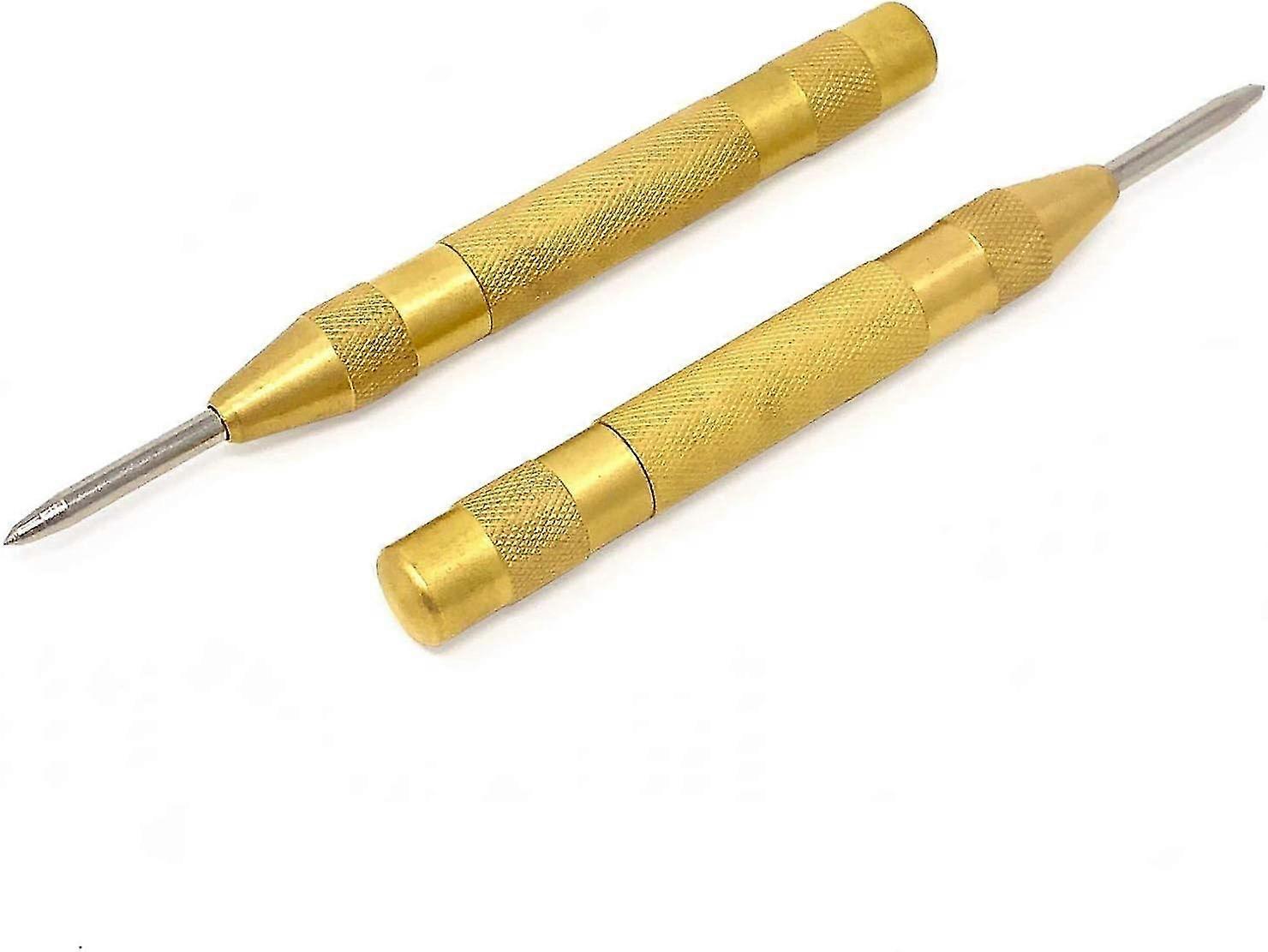 Super Strong Automatic Center Punch-5 Inch Black Steel Spring Loaded