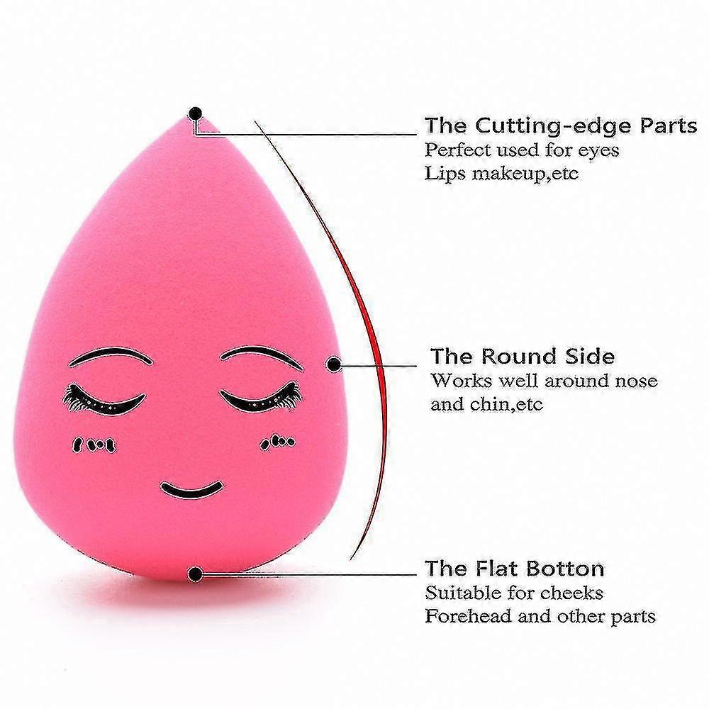 3-pack Makeup Sponge Set Blender Beauty Foundation Blending Sponge, Durable And Soft