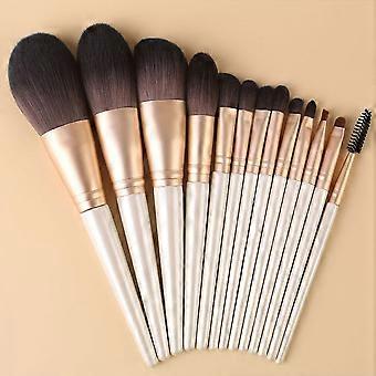 Saydy 13pcs Holzgriff Make-up Pinsel Set Super Weiche Borsten Wangenbürste Rote Lippenbürste Lose Puder Reparaturbürste Kc-001 xxq-hhs153