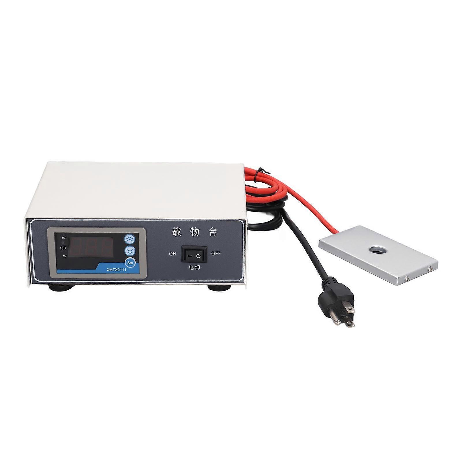 Microscope Temperature Control Stage 75W Digital Display Constant Temperature Slide Warmer Laboratory Heating Plate