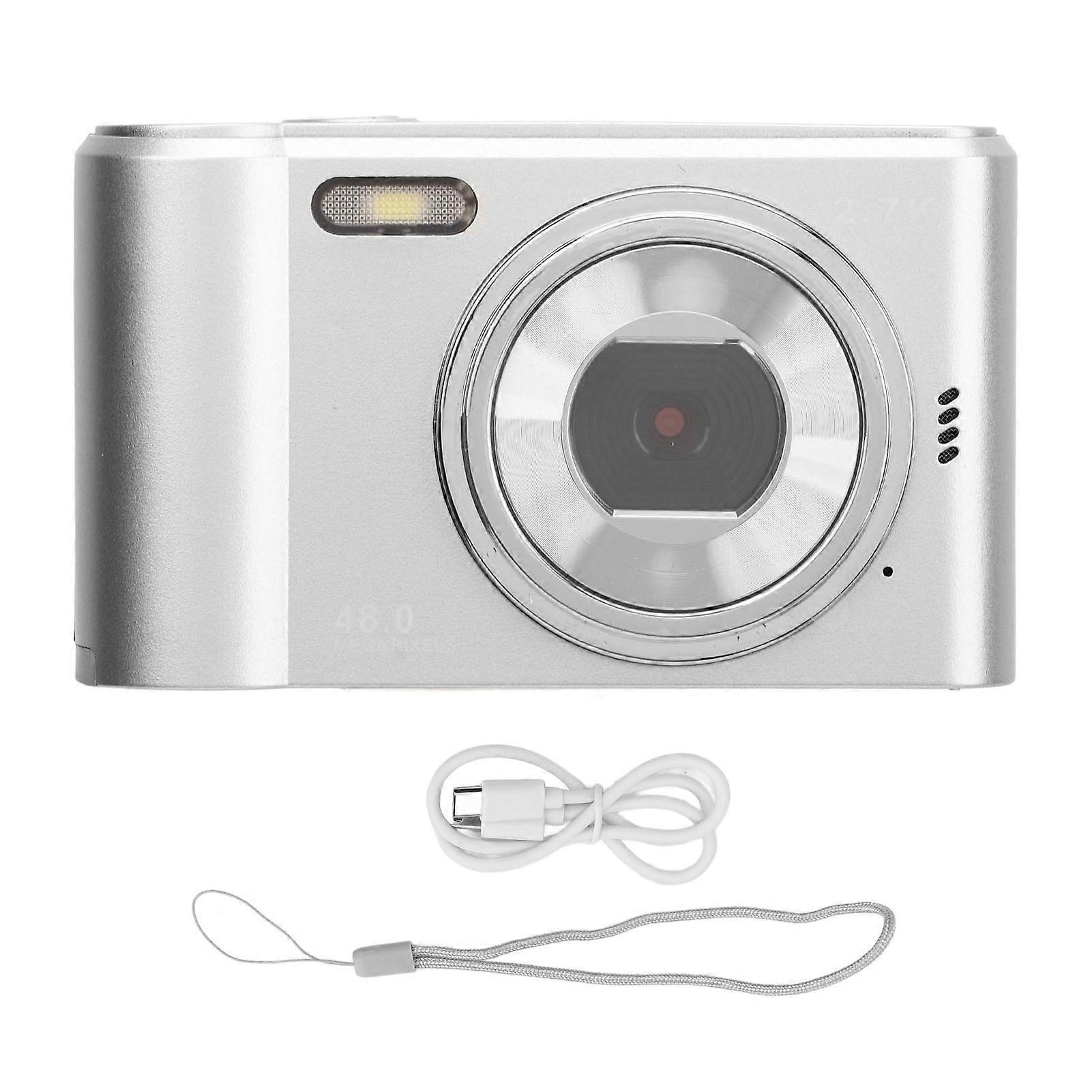 48MP 2.7K Digital Camera, 8x Zoom, HD Auto Focus, Stylish and Cute, Ideal for Teens, Students, Boys and Seniors. Ideal Gift