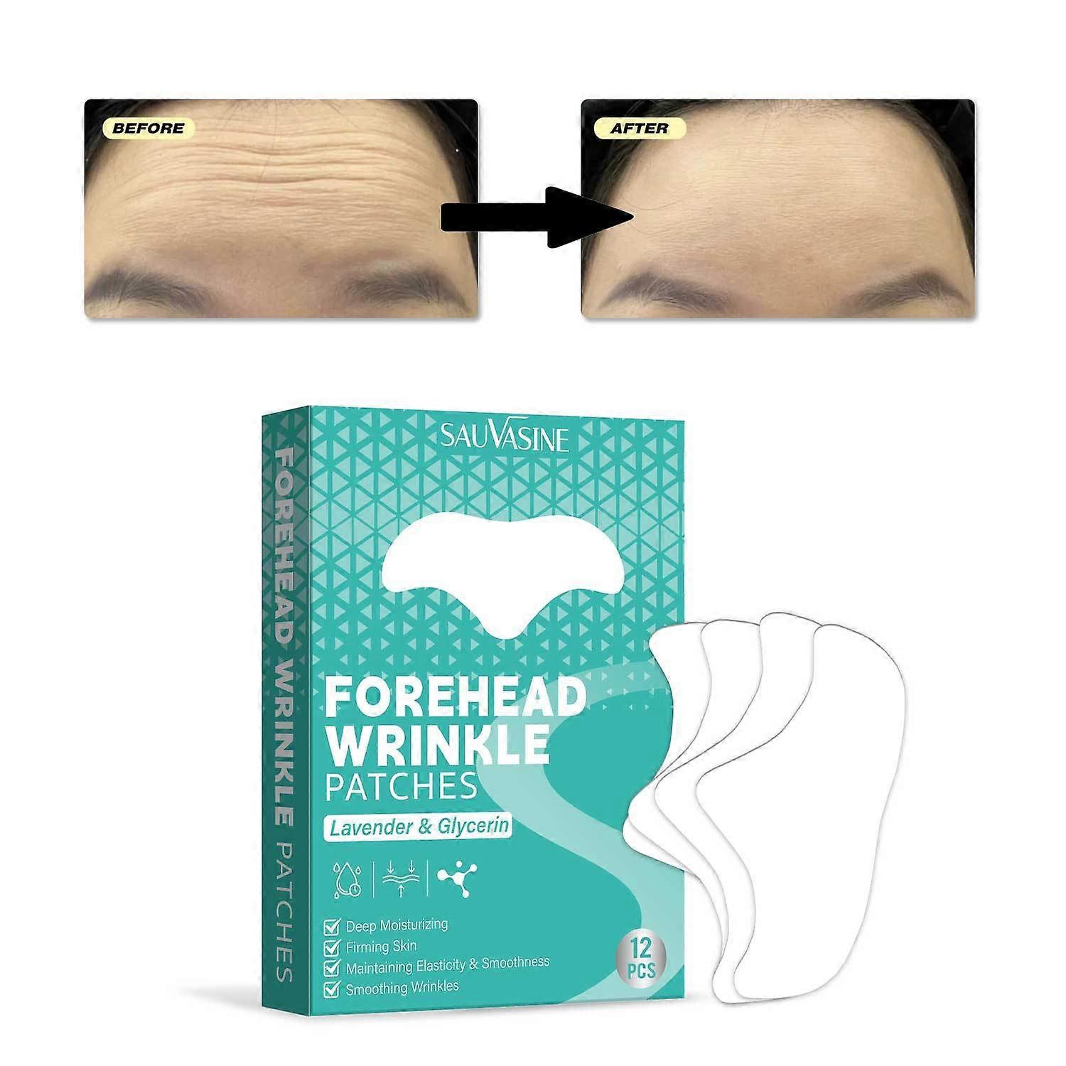 Forehead Wrinkle Patches 12pcsSmooth Fine Lines & Wrinkles, Anti-Wrinkle Patches, Anti Wrinkle Patches, Forehead Wrinkles Treatment