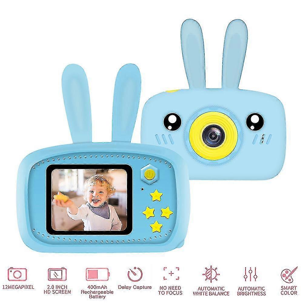 Camera pentru copii Desen animat Rabbit 2 "Color Display 1080p HD