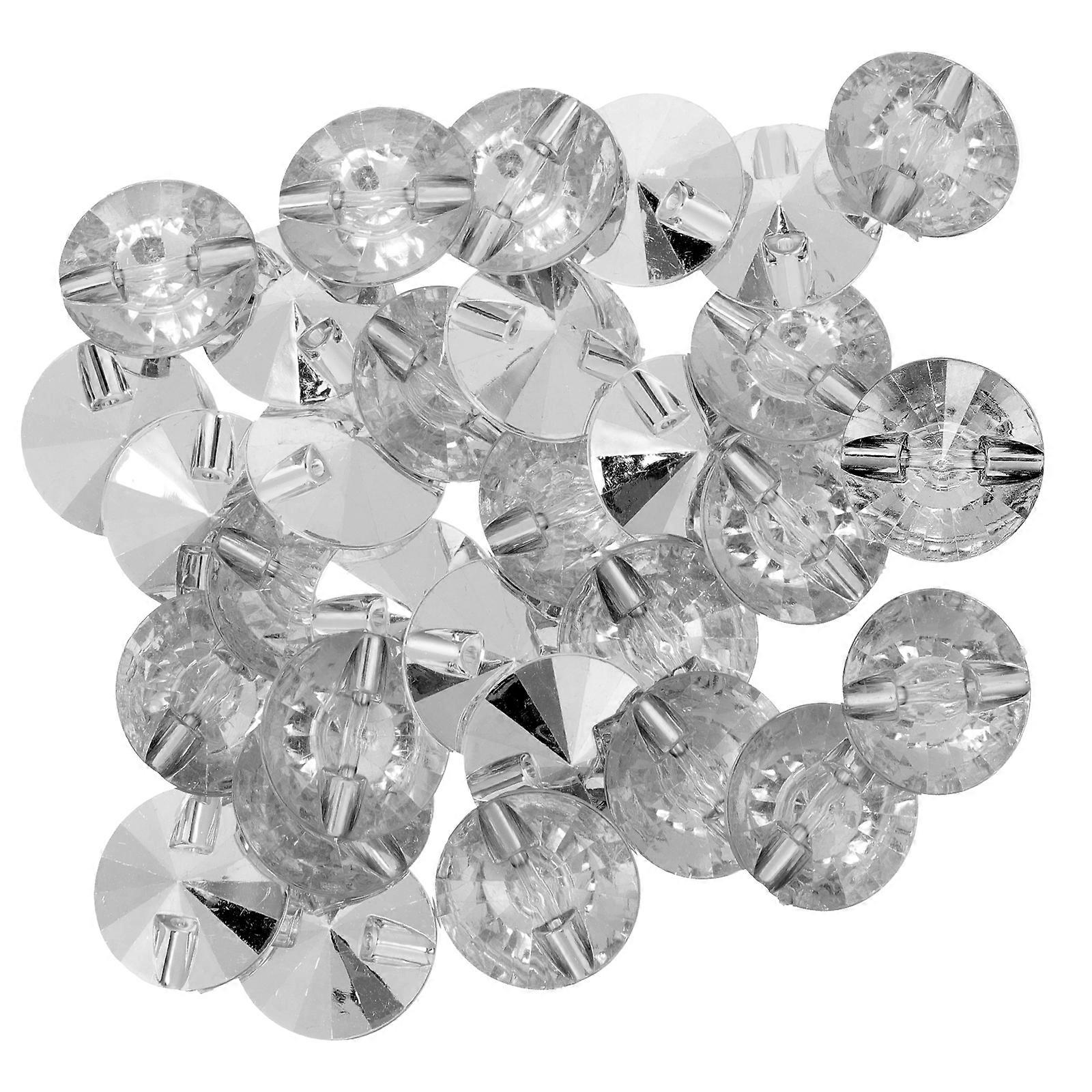 100pcs Decorative Crystal Button Acrylic Sofa Rhinestone Buttons for DIY