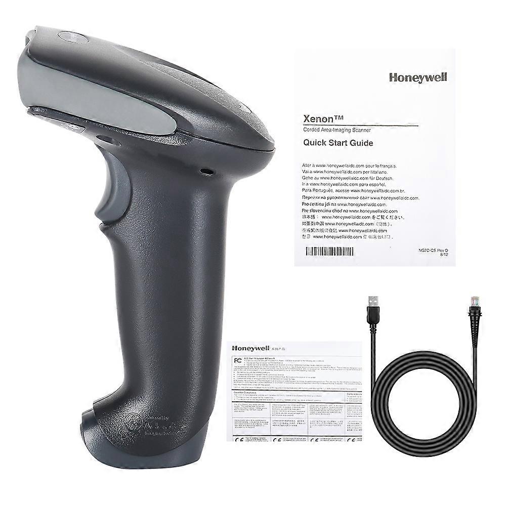 Corded Barcode Scanner Adaptus HW-3800G 1D Handheld Image Code Reader USB Kit
